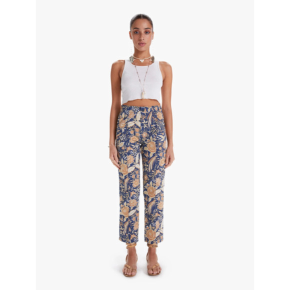 Mother Designer The Springy Ankle Jeans in Accidental Floral 26 - Picture 1 of 10